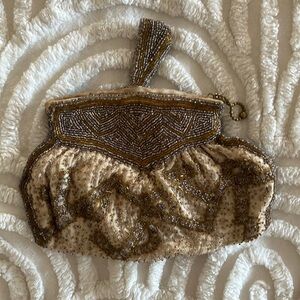 Antique beaded coin purse